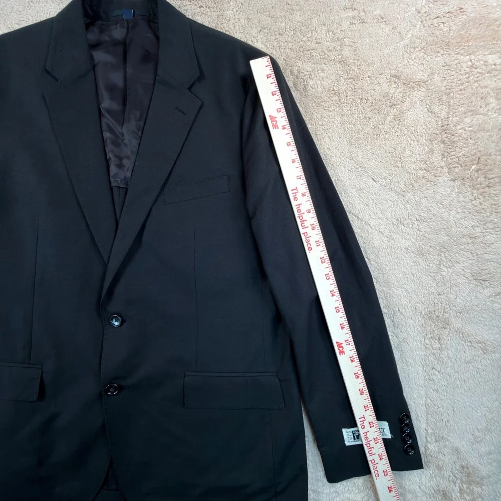 J.Crew Men 44R Ludlow Blazer Black Baird McNutt Irish Linen Cotton CQ523 NEW
